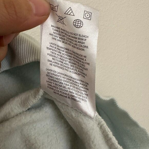 Taylor Swift Midnights Hoodie Album Promo 2022 Light Blue Size Large Eras Tour - Picture 7 of 11